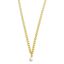 Foto de Collar plata chapado dorado cadena barbada perla