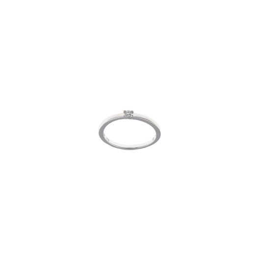 Foto de Sortija plata rodio circonita blanca brillante