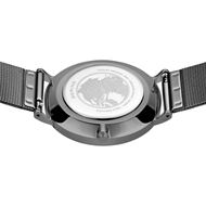 Foto de Reloj Classic acero esfera blanca 40mm y correa de cuero negra 