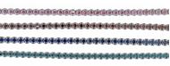 Foto de Pulsera Blink plata rodio circonitas brillantes rodonita 15+3cm