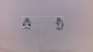 Foto de Pendientes oro blanco y agua marina y diamante