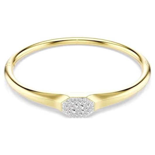 Foto de Brazalete Dextera baño tono oro color blanco talla M