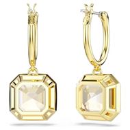 Foto de Pendientes Millenia baño tono oro talla cuadrada color caramelo