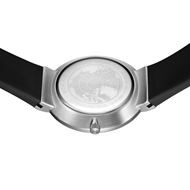 Foto de Reloj Classic correa silicona negra y esfera blanca 41mm