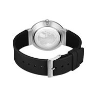 Foto de Reloj Classic correa silicona negra y esfera blanca 41mm