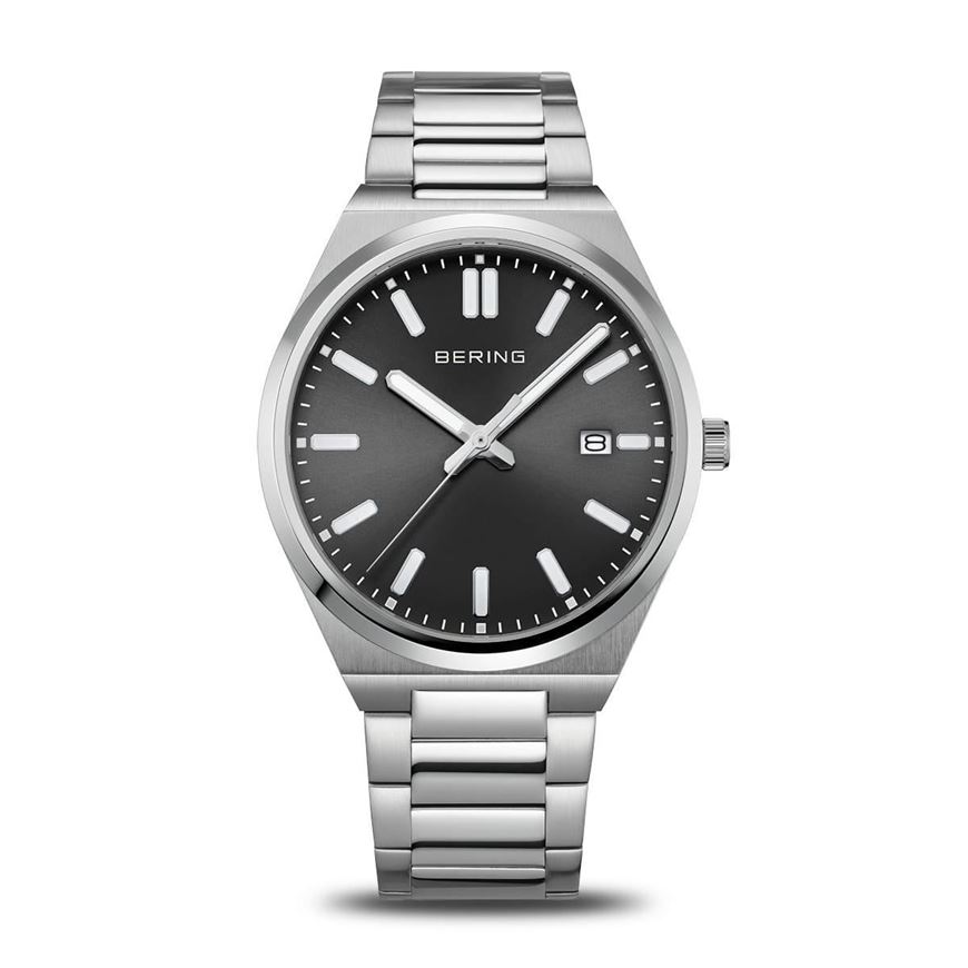 Foto de Reloj Sport Classic plateado y esfera negra 39mm