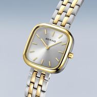 Foto de Reloj Classic bicolor y esfera plateada cuadrada 26mm