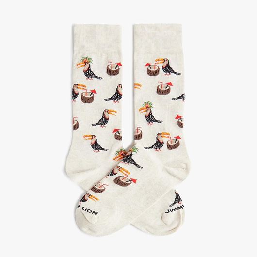 Foto de Calcetines Tropical Tucan Beigre Talla M