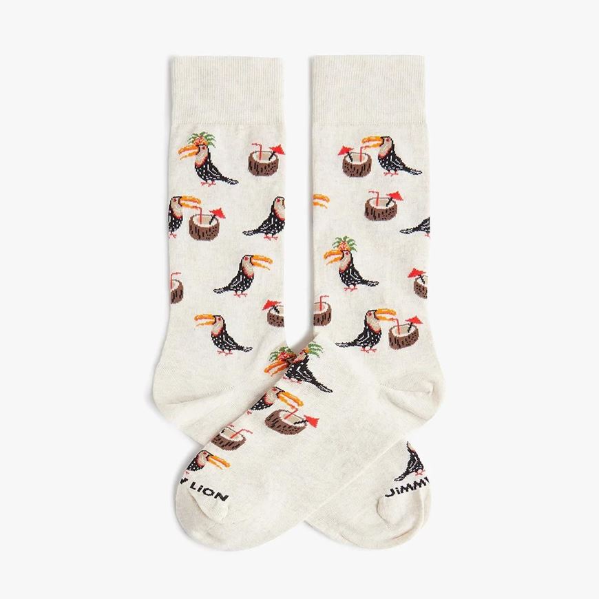 Foto de Calcetines Tropical Tucan Beigre Talla M