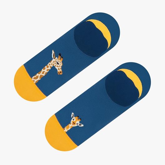 Foto de Calcetines Invisibles Giraffe Azul Talla L