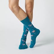 Foto de Calcetines Funky Flamingo Verdes Talla M