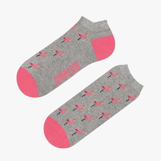Picture of Calcetines Tobilleros Flamingo Grisis Talla M