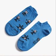 Foto de Calcetines Tobilleros Felix Pattern Azules Talla L