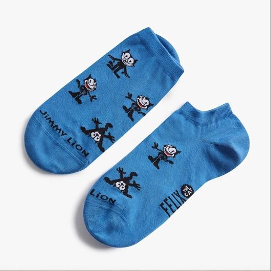 Picture of Calcetines Tobilleros Felix Pattern Azules Talla L