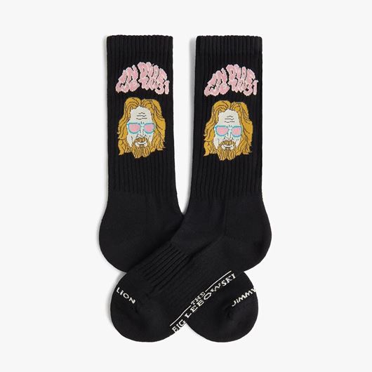Foto de Calcetines Athletic The Big Lebowski in the Dude We Trust Beige Talla L