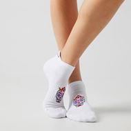 Foto de Calcetines Tobilleros Athletic Frida Calavera Blancos Talla L