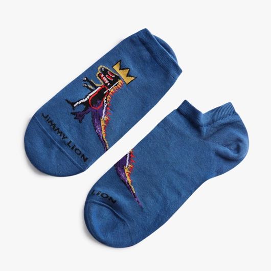Picture of Calcetines Tobilleros Basquiat Pez Dispenser azul L