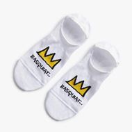 Foto de Calcetines Invisibles Basquiat Crown blanco L