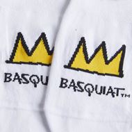 Foto de Calcetines Invisibles Basquiat Crown blanco L