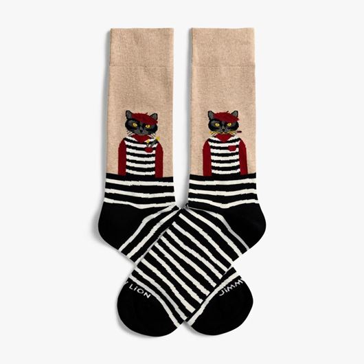 Picture of Calcetines Artist Cat beige L