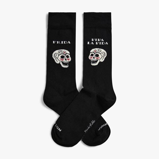 Picture of Calcetines Frida Viva la vida negro L