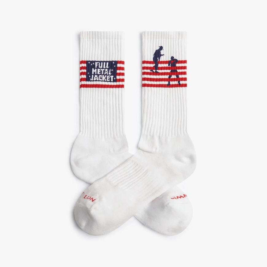 Foto de Calcetines Athletic Full Metal Jacket Flag blanco L