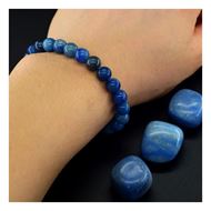 Foto de Pulsera piedra natural dongling azul 6mm
