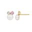 Picture of Pendientes perla 5mm y circonitas rosa
