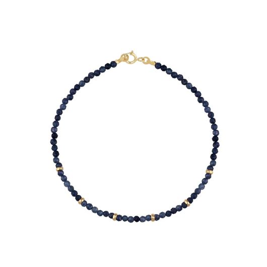Picture of Pulsera Chic cuentas zafiros en oro amarillo 18kt