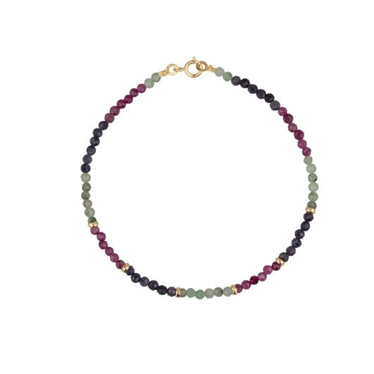 Picture of Pulsera Chic bolas multicolor en oro amarillo 18kt