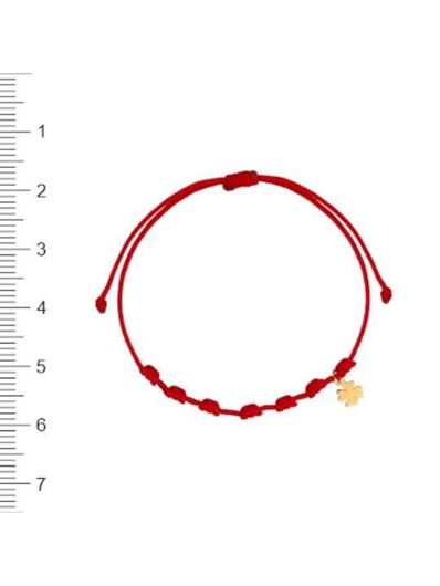 Foto de Pulsera 7 nudos Trébol mini en oro amarillo 18kt