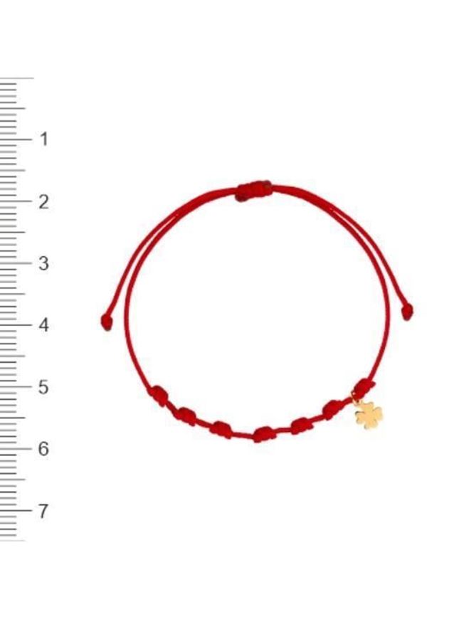 Foto de Pulsera 7 nudos Trébol mini en oro amarillo 18kt