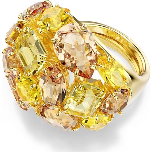 Foto de Anillo Gema tallas mixtas amarillo baño oro