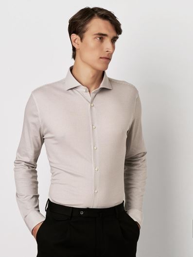 Foto de Camisa Essential Hai estampado pata de gallo gris