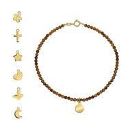 Foto de Pulsera Chic Ojo de tigre en oro amarillo 18kt 18cm