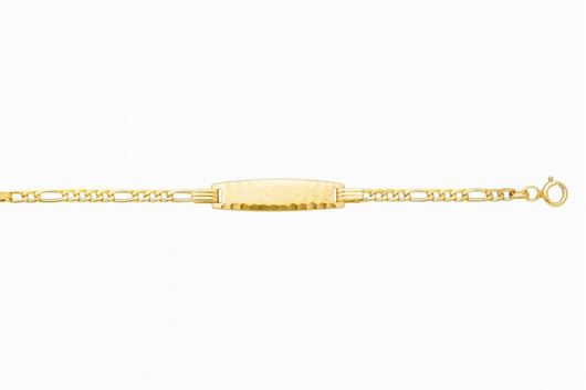 Picture of Pulsera esclava de bebé oro amarillo 18kt con placa