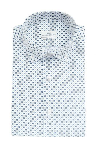 Foto de Camisa sport slim fit microestampado floral azul