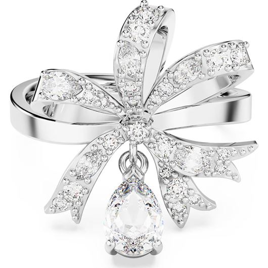 Foto de Anillo cocktail Volta con lazo blanco Talla 55