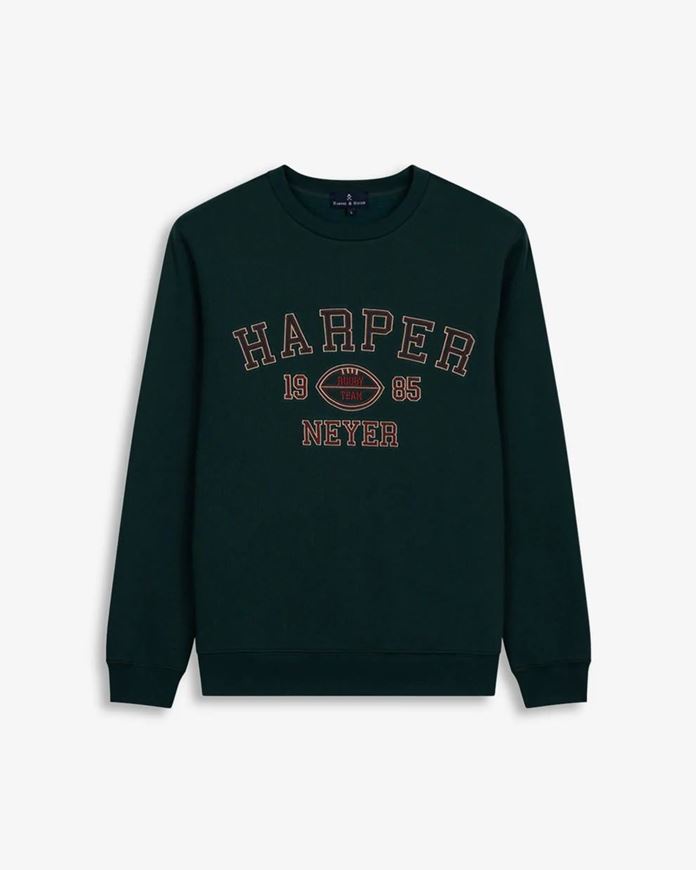 Foto de Sudadera Rugby verde botella
