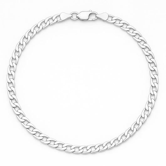 Foto de Cadena de oro blanco 18kt, 60cm lontitud