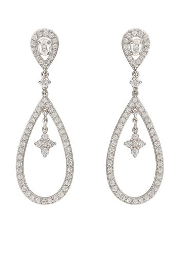 Foto de Pendientes de oro blanco 18kt y circonitas blancas