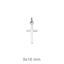 Picture of Colgante Cruz de plata lisa 
