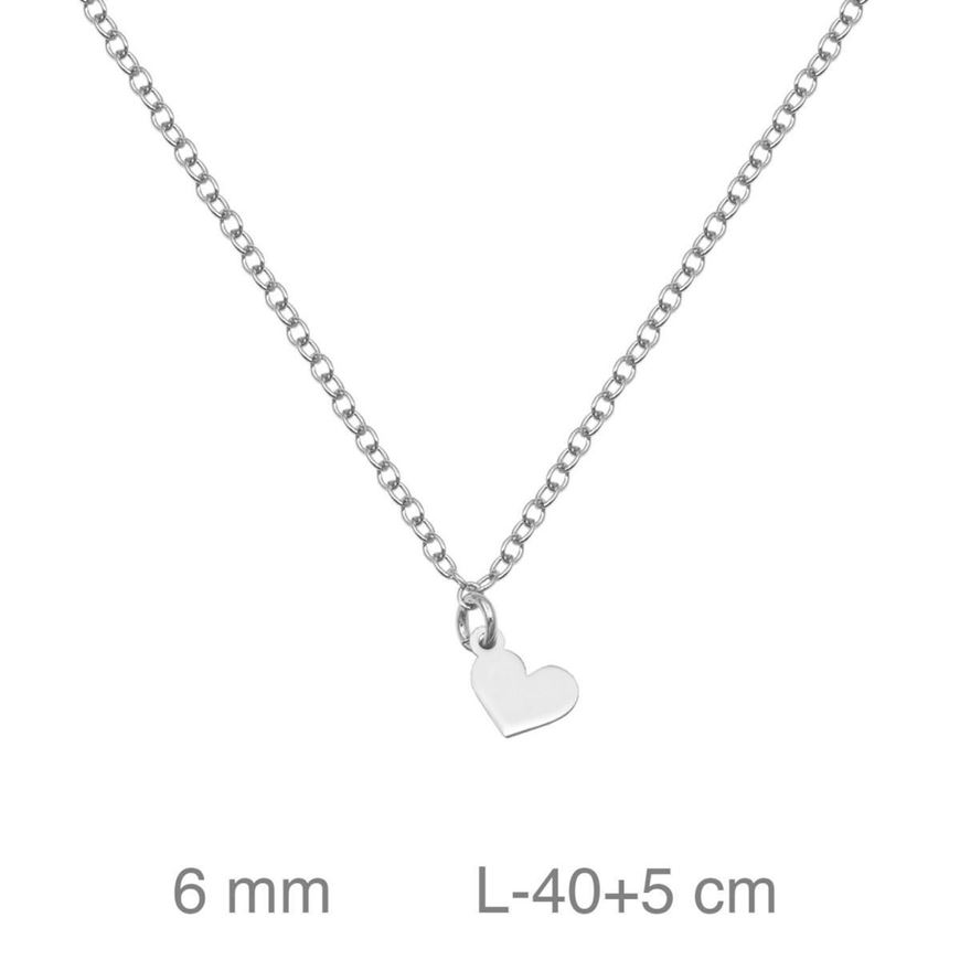 Foto de Collar de plata con corazón