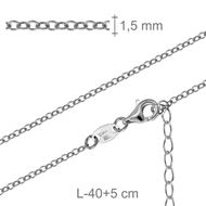 Picture of Cadena de plata forzada 45cm