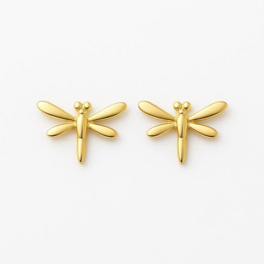 Foto de Pendientes Libélulas en oro amarillo 18kt