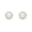 Foto de Pendientes de bebé en oro blanco 18kt, perlas y circonitas blancas