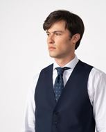 Foto de Chaleco de Vestir Azul Royal para Hombre Slim Fit