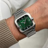 Picture of Reloj Cluse Quadrus Acero, Color Verde, Plata