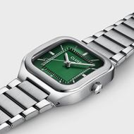 Picture of Reloj Cluse Quadrus Acero, Color Verde, Plata