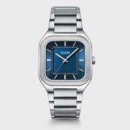 Picture of Reloj Cluse Quadrus Acero, Color Azul, Plata